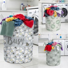 GROSSER WÄSCHEKORB WASCHWÄSCHE MÜLLEIMER FALTBAR AUFBEWAHRUNG SPIELZEUG TASCHE KORB GRIFF Laundry Basket price