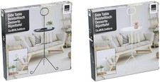 Praktischer Metall Beistelltisch Deko kleiner Tisch Snack Tee Couchtisch 2 Farben Büro-Side Table price