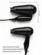 Reise Haartrockner Faltbar Platzsparend Dual Voltage Urlaub Koffer Handgepäck NEU Hair Dryers price
