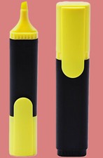 1x-10x Textmarker Markierstift Highlighter Farbstift leuchtend Gelb Text Marker Highlighter Stift price