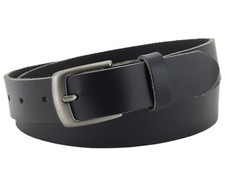 3 cm Büffel Ledergürtel Schwarz Herren Damen belt echt Voll Leder Gürtel Nr.11 Damen-Belt price