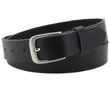 3 cm Büffel Ledergürtel Schwarz Herren Damen belt echt Voll Leder Gürtel Nr.06 Damen-Belt price