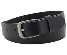 3 cm Büffel Ledergürtel Schwarz Herren Damen belt echt Voll Leder Gürtel Nr.07 Damen-Belt price