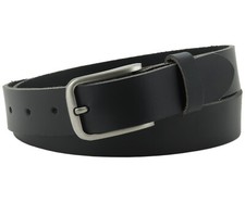 3 cm Büffel Ledergürtel Schwarz Herren Damen belt echt Voll Leder Gürtel Nr.01 Damen-Belt price