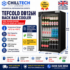 Tefcold DB126H kommerzieller Backbar Flaschenkühler Display Kühlschrank 230 V Coolers price