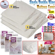 Einzel Doppelbett Kingsize-Bett Matratze passender Bezug Schutz PVC Kunststoff wasserdicht UK Mattress Protector price