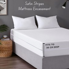 Anti Bug Matratzenschoner Satinstreifen Reißverschluss Doppelbettbezug Gesamtgehäuse Mattress Protector price