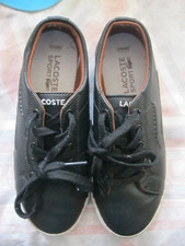 KINDER LACOSTE SPORT SCHWARZ SCHNÜRSCHUHE.  Größe 1 (33). Unisex Children's Casual Schuhe price