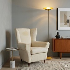 Vintage Bergère Sessel Buchenholz Stoff Design der 50er Jahre Originell Sessel & Bergère price
