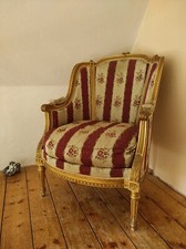 Barock Sessel Gold / Bergère / Louis XVI / Antik / Landhaus Shabby Shic Sessel & Bergère price