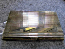 Vintage ALUMINIUM KREDITKARTEN HOLDER SILBER BUSINESS CARD Unisex Card Holder price