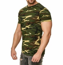 Herren T-Shirt Kurzarm Rundhals Camouflage Sweatshirt Outdoor Tarnfarben TShirt T-Hemd & Sweatshirt (Outdoor) price