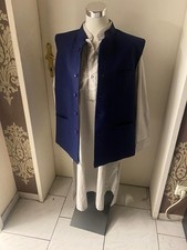Bollywood Herren Suit Kleidung Indisch Pakistan Afghanisches Kurta Blau grau  44 Herren-Suit price