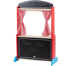 Tidlo Holz Puppentheater Bühne Kinder Rollenspiel Rollenspiel Theater - Play price