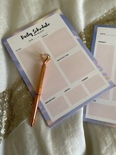A4 & A5 Schreibtischunterlage Planer To Do Liste Schreibwaren Ziele Notizblock Geschenkset Desk Pad Set price