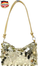 Damen Clutch Glitzer Pailletten elegante Schultertasche für Abend und Party Clutch Tasche price