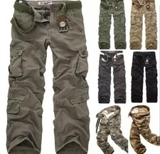 Herren Cargohose Lang Cargo Pure Vintage Arbeitshosen Army Outdoor Style Hose AA Hosen (Outdoor) price