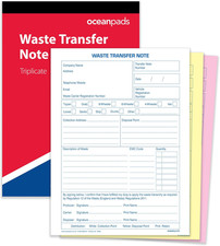 Abfalltransfer Notizbuch A5 - dreifach 3-teilig NCR Durchschreibeformulare - 50 Sets - Pre-printed Forms & Notebooks price