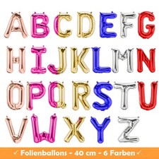 Folienballon Buchstaben 40 cm Party Luftballon Geburtstag Ballon Alphabet A - Z Geburtstag & Party price