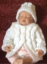 Aran Baby Swing Mantel und Mütze Muster. VR44 Baby-Swing price