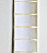 100 WEISSE 25mm x 50mm KÜHLSCHRANK SELBSTKLEBENDE BESCHRIFTBARE LEBENSMITTELETIKETTEN AUFKLEBER Fridge Sticker price