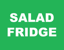 Schild Aufkleber Sticker Hinweis Küche Lebensmittel Hygiene Restaurant Cafe Salat Kühlschrank Fridge Sticker price