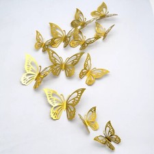 12 Stck. 3D Schmetterling Wand Kühlschrank Aufkleber Kunst Abziehbild für Zuhause Kuchen Dekoration Dekor Fridge Sticker price