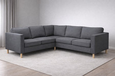 804.937.53 IKEA PÄRUP Viersitzer Ecksofa VOLLBEZUG SET Vissle grau NEU Corner Sofa / Set price