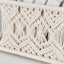 Hand Woven Magazine Rack: Stylish Storage for Books & Newspapers Anywhere Magazine Rack / Newspaper Rack price