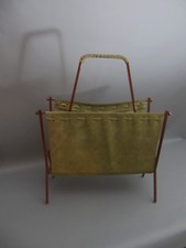 50s 60s ZEITUNGSSTÄNDER echtes Wildleder Magazin Rack Newspaper Rack Magazine Rack / Newspaper Rack price