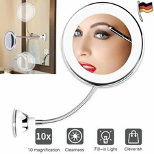 LED Schminkspiegel mit 10-fach Vergrößerung Badezimmer Kosmetikspiegel +Saugnapf Badezimmer-Spiegel price