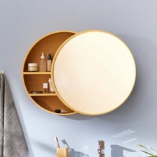 Spiegelschrank Spiegel Badezimmerschrank Wandschrank Schrank Bad rund Ø50x13 cm Badezimmer-Spiegel price