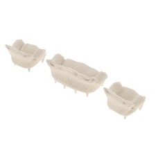 Feine Puppenhaus Miniatur Möbel Wohnzimmer Garnitur Sofa Couch im Maßstab 1:25 Living Zimmer & Lounge Set price