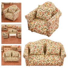 Love Seat Sofa Garnitur für 1:12 Puppenhaus Wohnzimmer Lebensszene Deko DIY Living Zimmer & Lounge Set price
