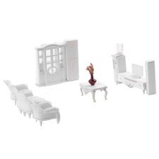 Wohnzimmer Möbel Set Sofa, Beistelltisch Modell Kinder DIY Maßstab 1:25 Living Zimmer & Lounge Set price