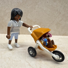 jk - Playmobil - Mama mit Baby im Buggy Kinderwagen Zubehör - sehr gut Baby-Kinderwagen / Buggy Zubehör price