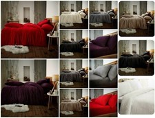 Teddybär Fleece Bettbezug Set Thermo Sherpa Warm Weich Bettwäsche & Kissenbezüge Schlafzimmer-Textilien & Dowry Set price