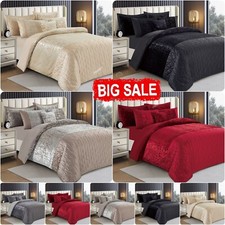 Neu Luxus Crushed Samt Bettbezug Quilt Weich Kuschelig Bettwäsche Set & Kissenbezüge* Schlafzimmer-Textilien & Dowry Set price