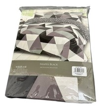 Bettbezug Doppel und 2 Kissenbezüge Bettwäsche Set Schwarz Grau Jade Dreamscene NEU Schlafzimmer-Textilien & Dowry Set price
