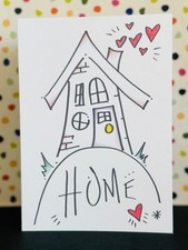 Neues Zuhause - Glückwunsch Umzug Neues Haus - Grußkarte & Umschlag Envelope price