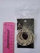 Silber gemusterte modische Ohrhänger - Haken - neu Silver Earrings price