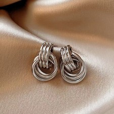 1Pair Simple Trendy Geometric Stud Earrings Fashion Irregular Earrings Gifts Silver Earrings price