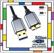 USB 3.0 Festplatte Geflochtenes Kabel 5Gbps für tragbare externe Festplatte Xbox PS Portable Hard Drives price