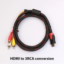 HDMI zu 3RCA Scart Adapter Kabel Audio Video TV Chinch Stecker Cable 1,5m RCA Cable price