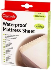 Clippasafe Wasserdicht Wiege Bett Matratzenschutz Laken Baby Kleinkind 122x91cm Baby-Mattress Protector price