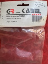 Org. GR-Kabel Chinch Kabel Schwarz 1,2 Meter Audio Retro Video Cable Video Cable price