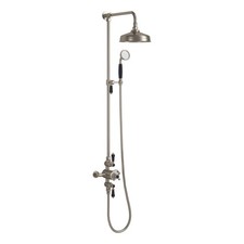 Traditionelles Thermostat Duschset Nickel gebürstet Aufputz 200 mm Niederschlag Messing Shower Set price