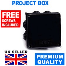 ABS SCHWARZ KUNSTSTOFF ELEKTRONIK PROJEKT BOX GEHÄUSE HOBBY CASE MIT SCHRAUBEN Hobby Electronics price