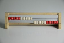 20`er Rechenrahmen rot-weiß, Abakus, student`s abacus, System "Kühnel" ReWood® Abacus price