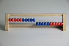 20`er Rechenrahmen rot-blau, Abakus, student`s abacus, System "Kühnel" ReWood® Abacus price